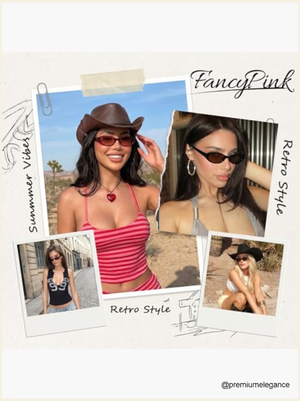 Retro Oval Sunglasses for Women - Small Chic 90s Style UV400 Lightweight Shades - Picture 6 of 7